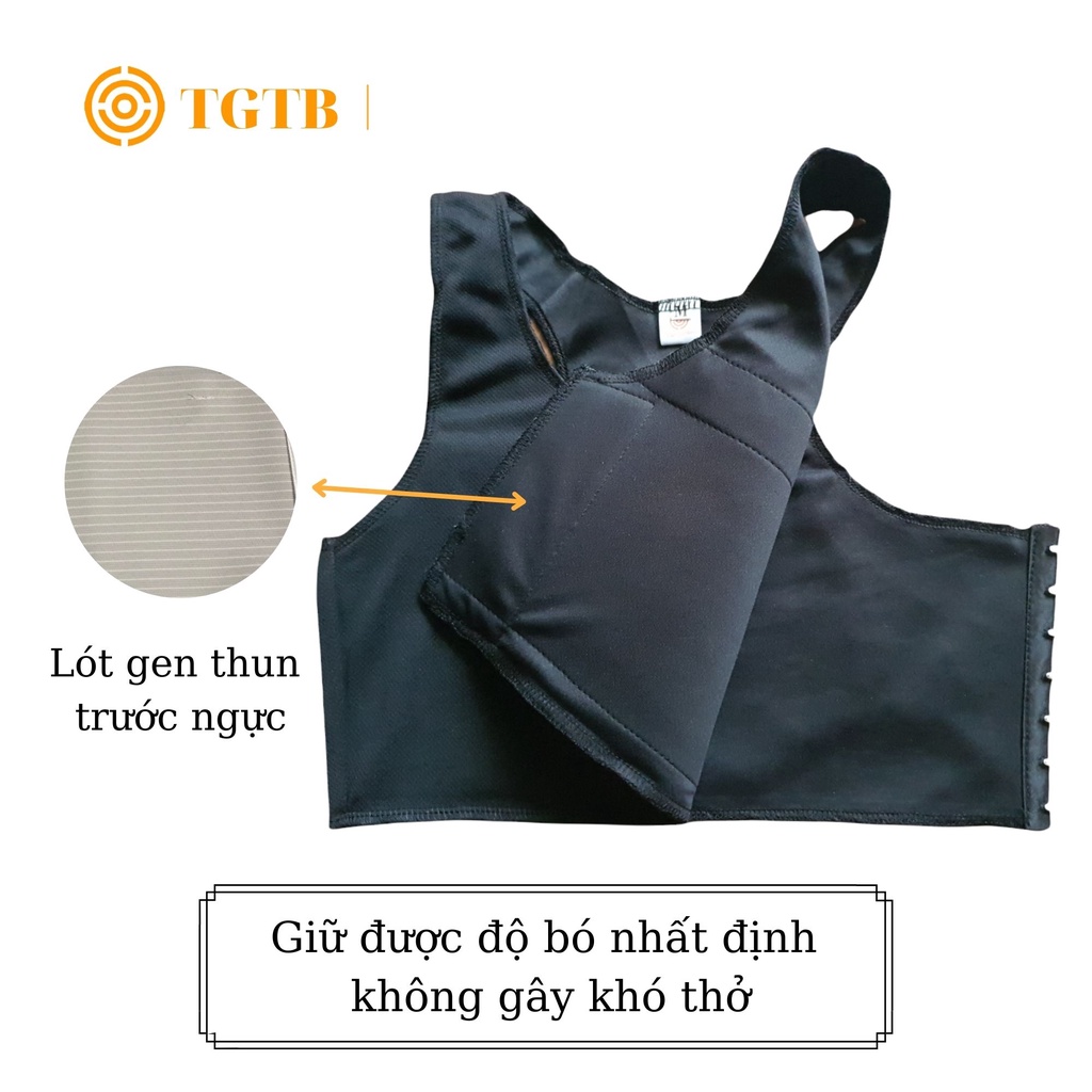 Áo Nịt Ngực Tomboy - Thun Lưới Lót thun -  Móc Gài Thoáng mát nhẹ nhàng