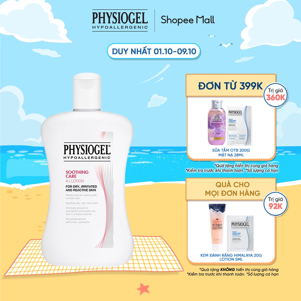 Sữa dưỡng ẩm dịu nhẹ Physiogel Soothing Care A.I Lotion dành cho da khô và da mẫn cảm 100ml