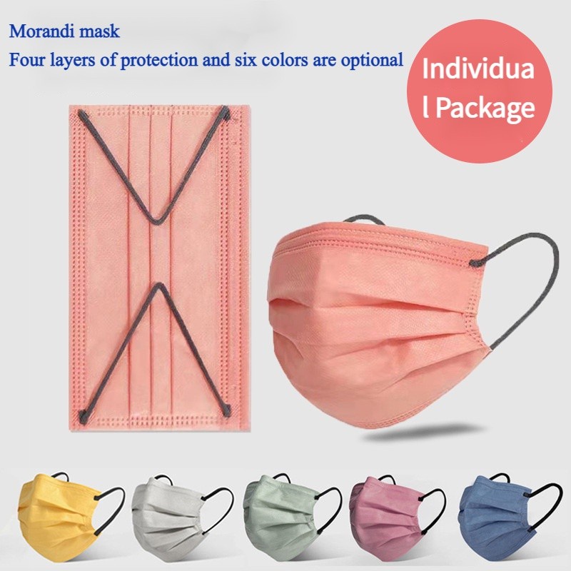 Khẩu Trang Y Tế Morandi 2022 Thoáng Khí Màu Sắc