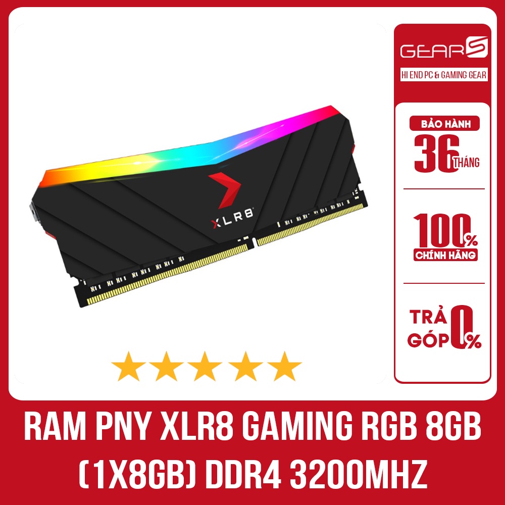 Ram PNY XLR8 Gaming RGB 8GB 1x8GB DDR4 3200MHz - Bảo Hành 36 Tháng thumbnail