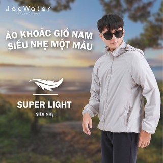 Áo khoác gió nam siêu nhẹ một màu thông thoáng JACWATER C353