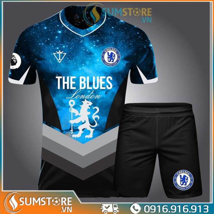 Quần Áo Bóng Đá Chelsea Galaxy S03 - Đồ Đá Banh Thể Thao Nam Nữ Mới Đẹp ©️