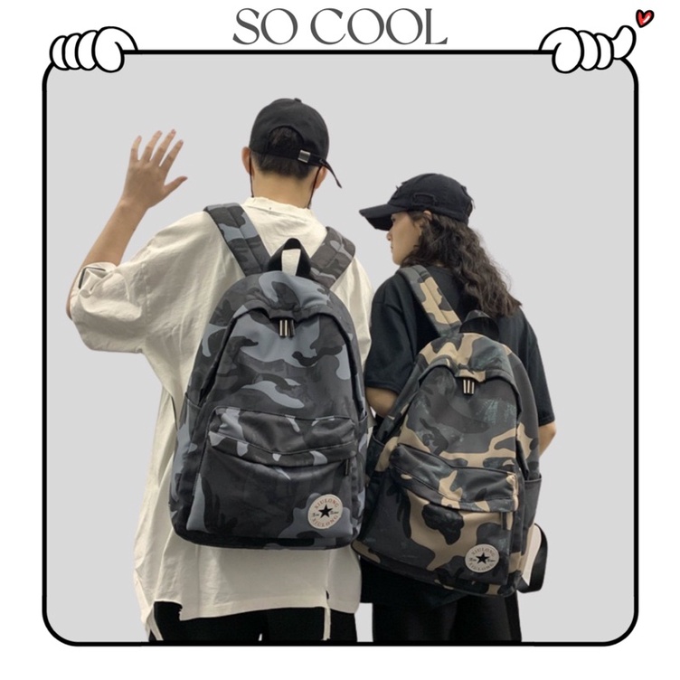 Balo unisex balo nam nữ đẹp thời trang ulzzang Cặp đi học nhiều ngăn đựng laptop Balo đôi