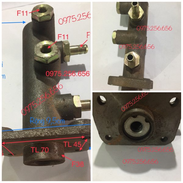 Phụ tùng hùng lỳ Tổng phanh dầu 1041- cửu long 3T5 phụ tùng ô tô phụ tùng Hùng Lỳ