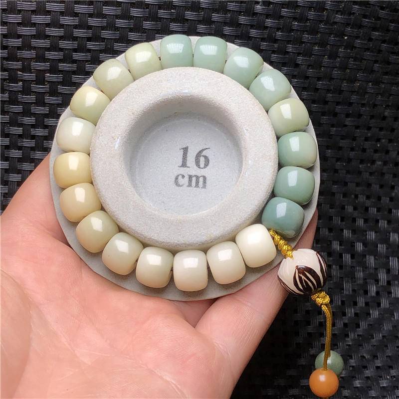 Vòng Tay Hạt Bồ Đề Màu Trắng 9 * 11mm