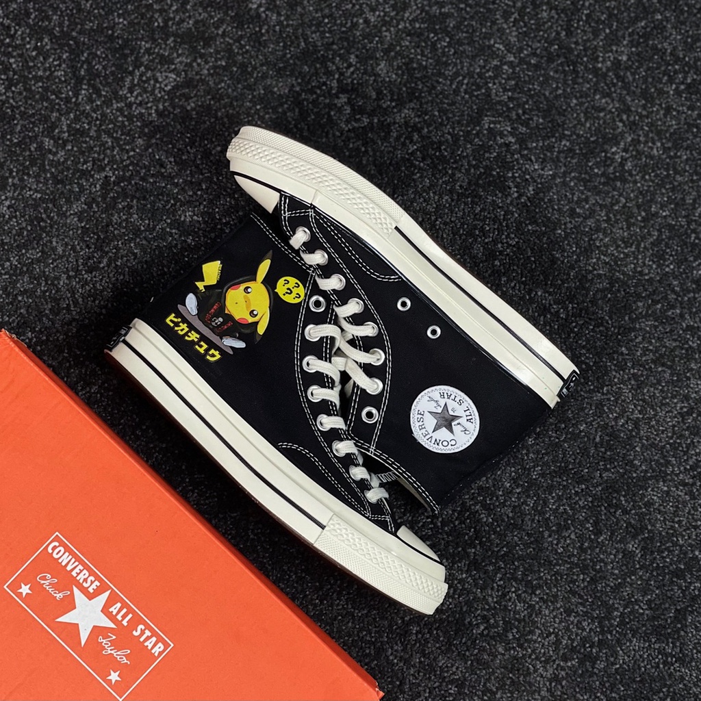Giày Thể Thao canvas Converse Chuck 1970S 1755 Phiên Bản Giới Hạn Họa Tiết Pokemon x Converse Chuck 1970S