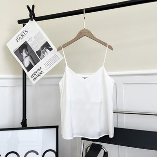  BBSTORE'S Áo Lụa Hai Dây Cổ Tim -A1261