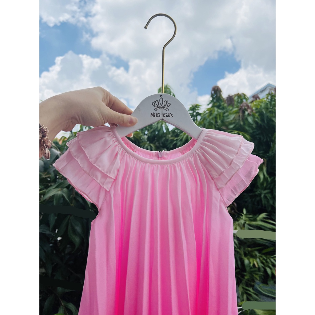 Đầm voan cho bé gái màu sắc cầu vồng size 15-30kg hàng thiết kế cao cấp