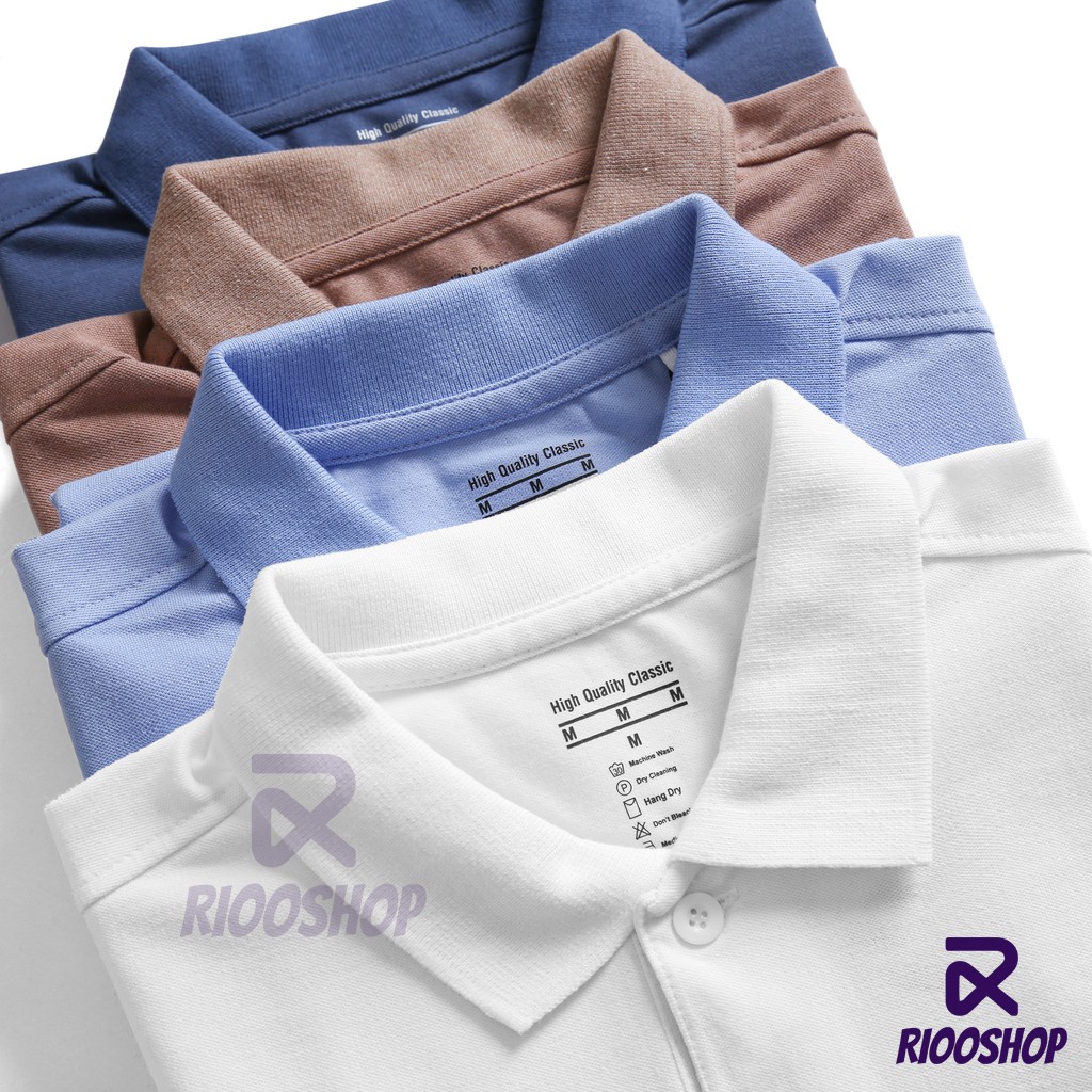 Áo thun nam polo, áo thun nam có cổ polo phối sọc ngang vnxk cộc tay, có size lớn, đẹp, vải dày, basic RIOOSHOP RSP056