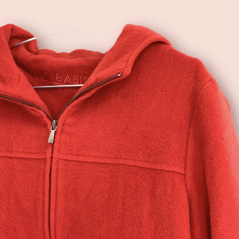 Thanh lý/ Pass - Áo khoác dạ cam cháy