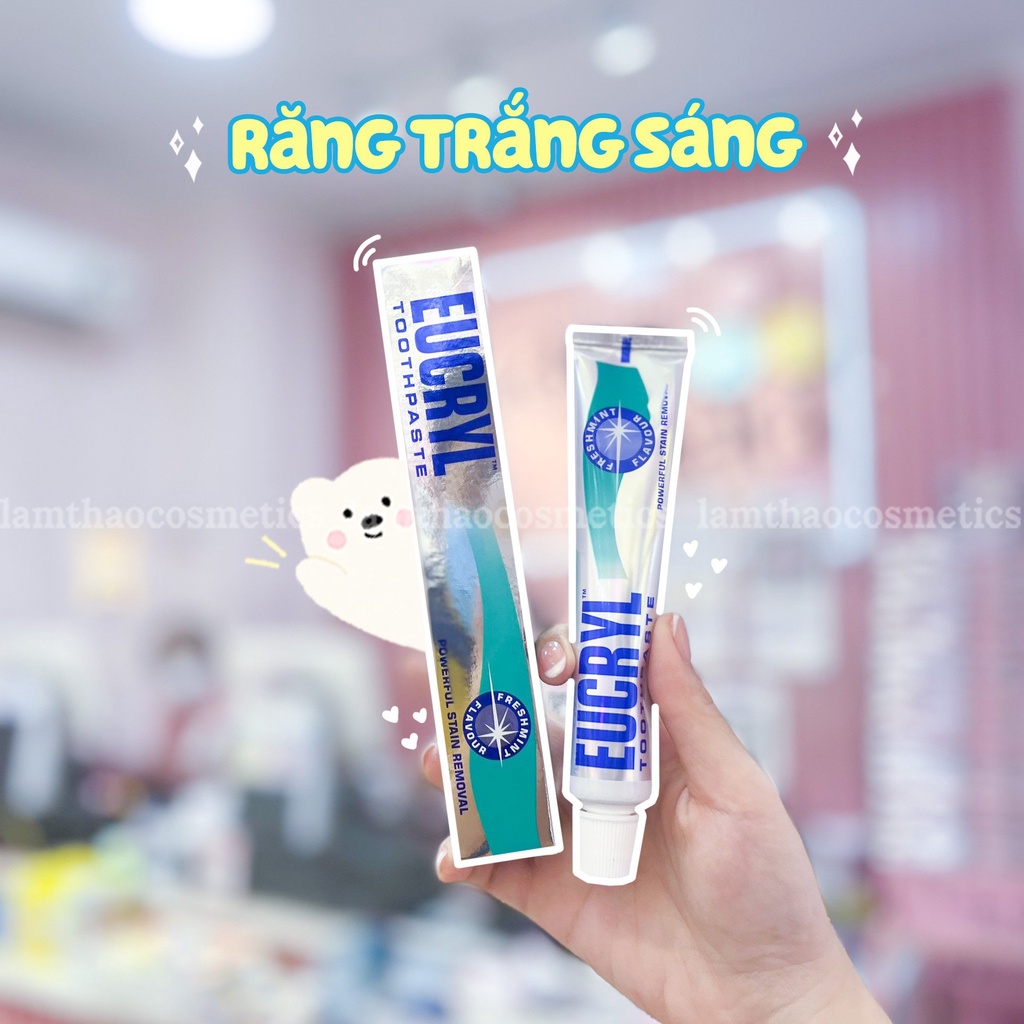 Kem Đánh Sạch Trắng Răng Eucryl Toothpaste