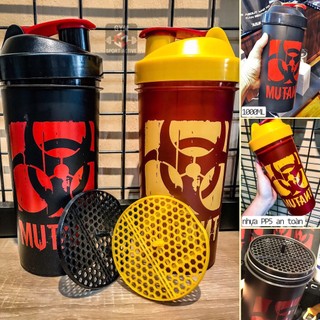 Bình lắc whey bình nước thể thao tập gym shaker Mutant chính hãng 1000ml