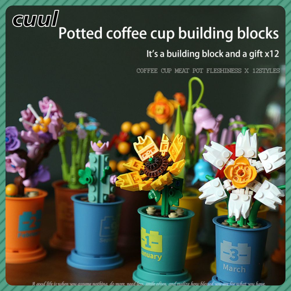 Còn Hàng Lego Bộ Bao Gồm Chậu Hoa/Xương Rồng/Cây Cảnh Cho Trẻ Em Cá Tuyết