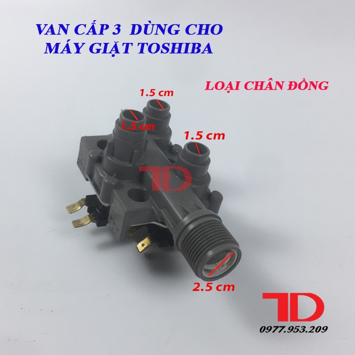 Van cấp nước 3 ngã dành cho máy giặt Toshiba
