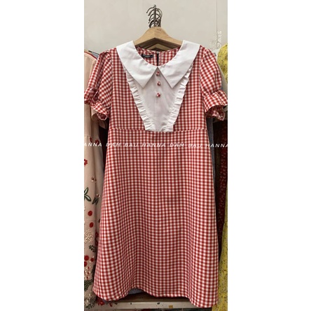 Đầm bầu công sở dễ thương fom suông gọn gàng có túi bên sườn vải cao cấp thoáng mát thấm mồ hôi tốt