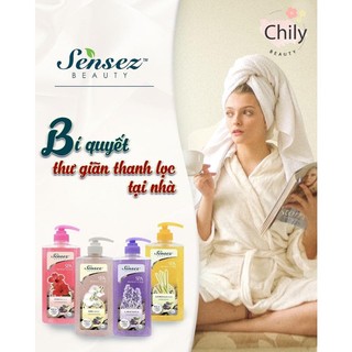 Sữa tắm hạt massage sáng da sensez beauty - sữa tắm dưỡng ẩm da kisetsu