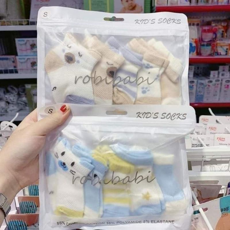 Combo 10 chiếc tất xịn cho bé từ sơ sinh đến 5y nhiều mẫu