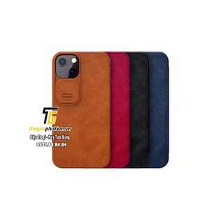Bao da iphone 14 plus, iphone 14, iphone 14 pro, iphone 14 pro max chính hãng nillkin qin