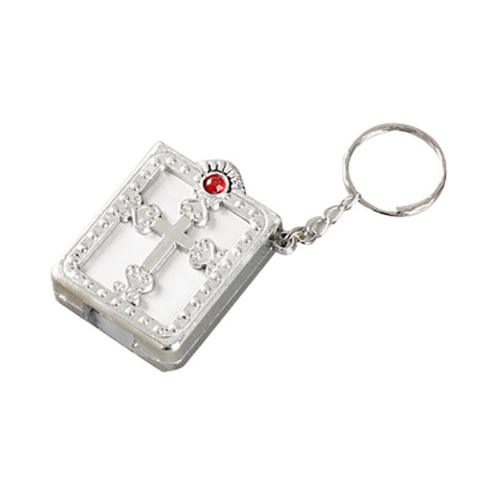 Dây móc khóa hình thánh giá đính đá xinh xắn
