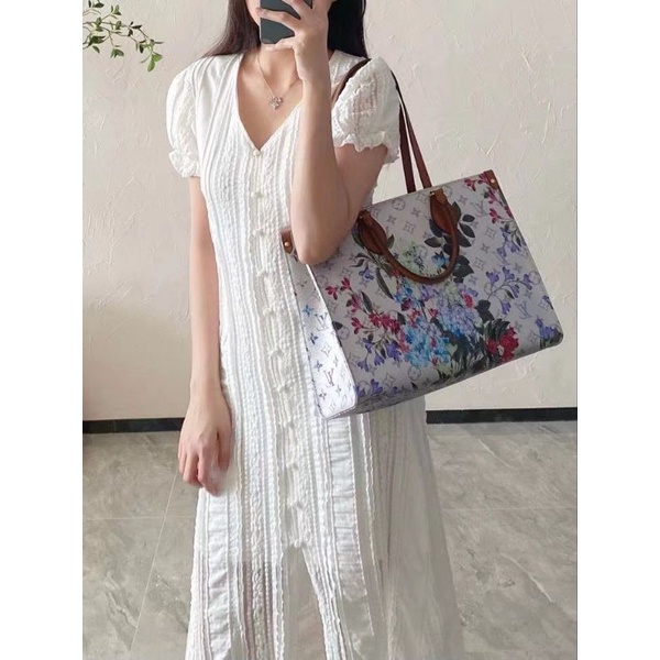 Túi LV onthego họa tiết hoa