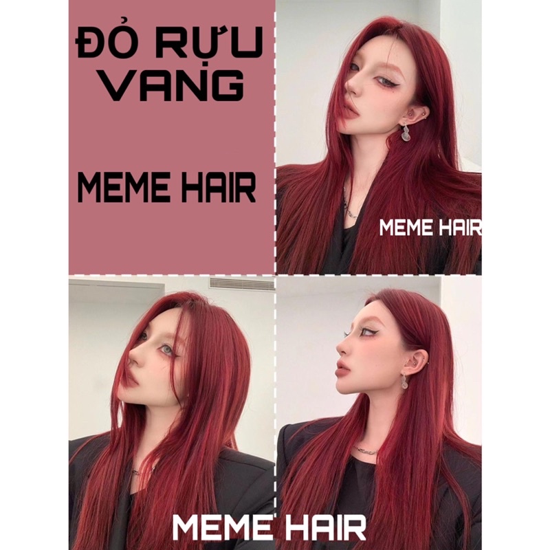 Combo màu nhuộm tone đỏ hot trend