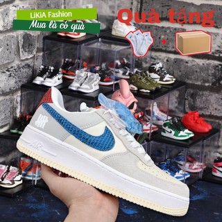 Giày AF1 Dunk Vệt Xanh, Giày Air force 1 low sp undefeated 5 on it dunk Hàng cao cấp Full Box