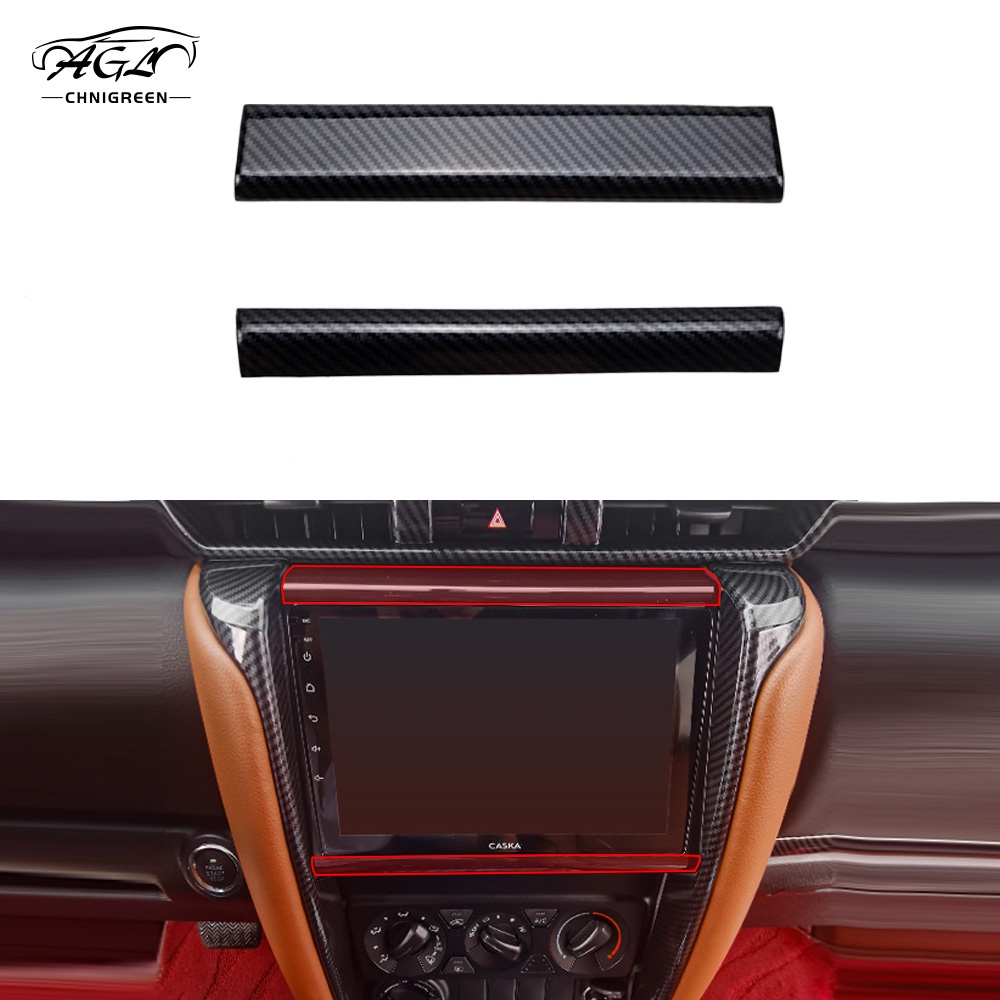 Set 2 Viền Màu Trang Trí Nội Thất Xe Hơi Toyota Fortuner 2016 2017 2018 2019 2020 2021 2022