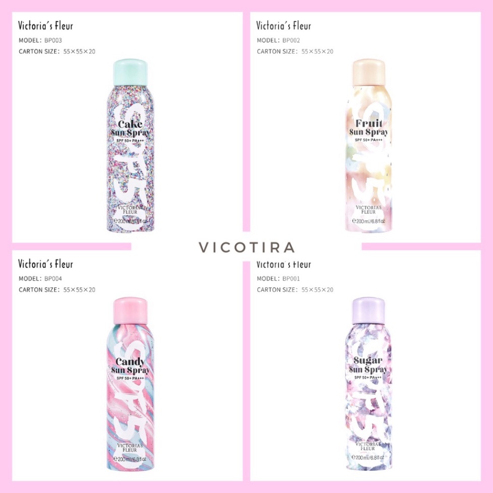 Xịt chống nắng trắng da Victoria 200ml BP0