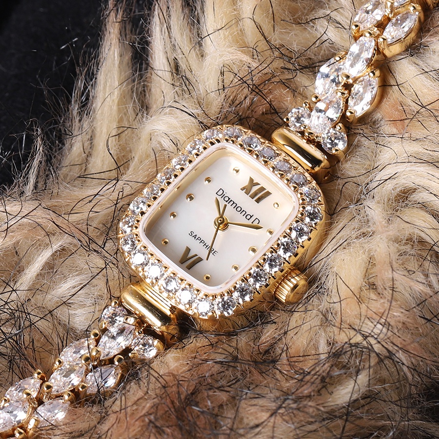 Đồng hồ nữ Diamond D DM15145IG - Kính sapphire