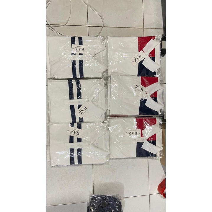 [FreeShip] Áo Thun Polo unisex from rộng Có Cổ Vải Cá Sấu Trơn Trắng Phối màu 4 kiểu GSR 43