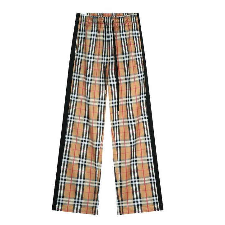 Quần Dài Cotton Họa Tiết Sọc Caro Trắng Đen Thời Trang Cho Nam Và Nữ