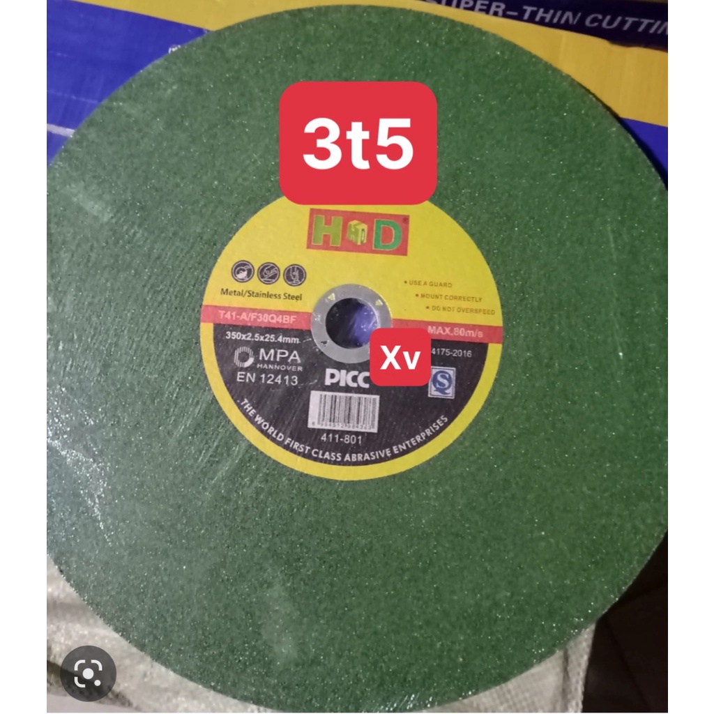 Combo 5 viên đá cắt sắt 350mm, đá cắt kim loại HD