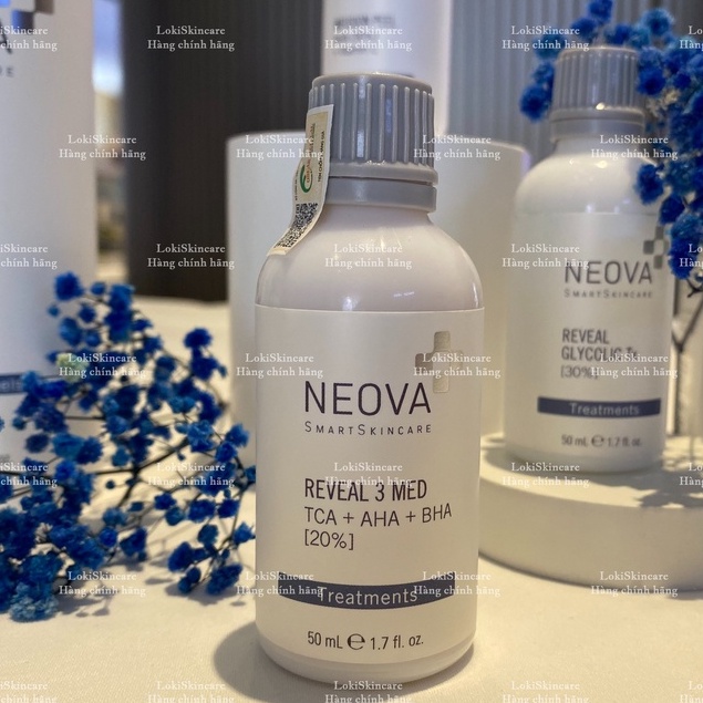 NEOVA REVEAL 3 MED PEEL TCA + AHA + BHA  Thay da sinh học giúp tái sinh làn da & làm sáng da sạm màu với TCA 20%