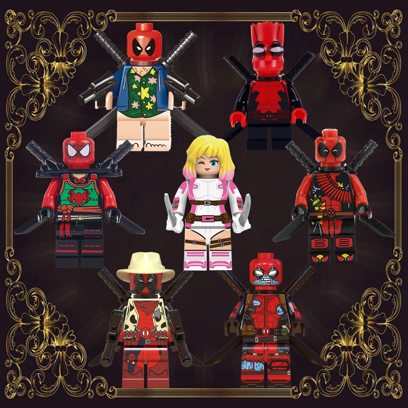 Mô Hình Nhân Vật Deadpool Dùng Trang Trí DIY