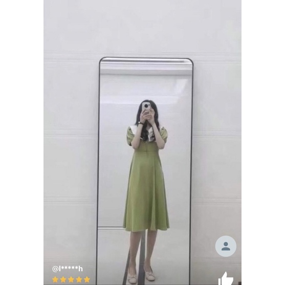 Váy dài xanh bơ Meliora