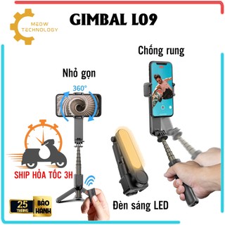 Gimbal chống rung P09 xoay đảo 360 độ, chống rung cực độ, Tay quay Gimbal