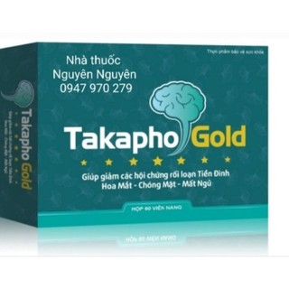 💞Hoạt huyết dưỡng não💞 Takapho Gold💞 hộp 60 viên💞
