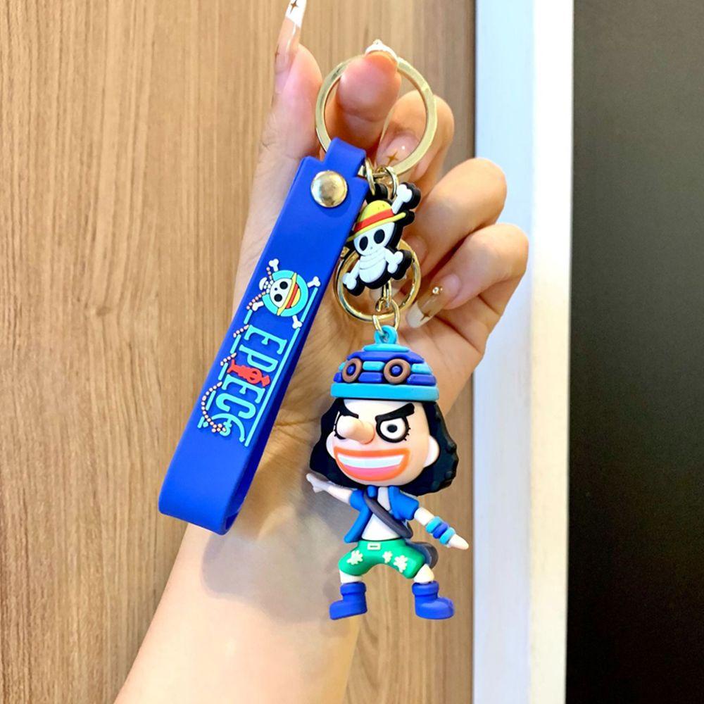 Búp Bê Silicon Hình Luffy Treo Điện Thoại / Chìa Khóa Trang Trí Xe Hơi