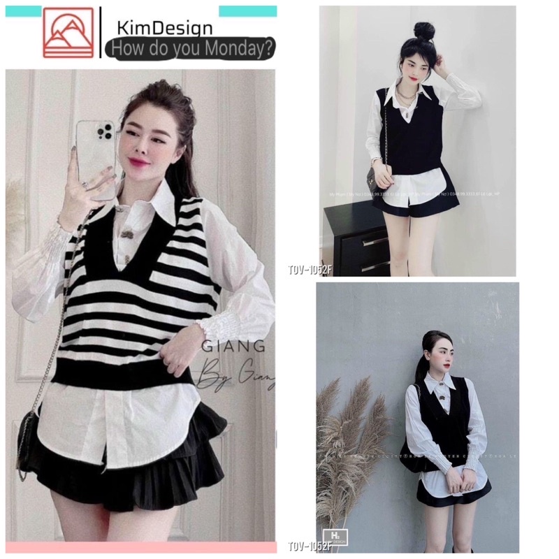 🔥🔥FREESHIP💥ÁO SƠ MI PHỐI MÀU TAY BO CHUN .CỰC HOTT. ẢNH THẬT CHỤP SÀN
