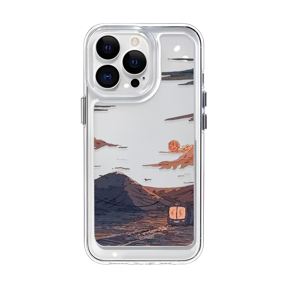 Ốp Điện Thoại Dẻo Họa Tiết Ngọn Núi / Vũ Trụ Cho iphone 14 Pro Max 14 Plus 13 11 12 7Plus X XR XS Max 8 7 se2020