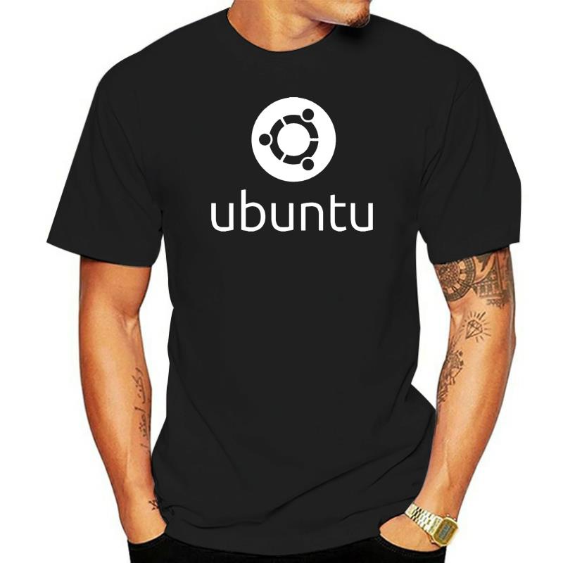 Áo thun Cotton lập trình viên máy tính ÁO THUN Logo đích thực của Ubuntu