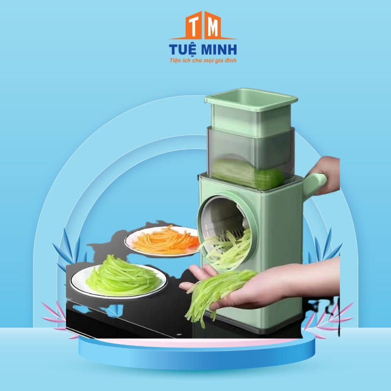 Nạo rau củ quả cầm tay nhiều chế độ 3 lưỡi bào, lưỡi dao rau củ quả cầm tay thông minh đồ dùng nhà bếp