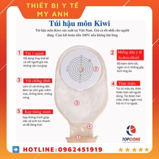 Túi hậu môn nhân tạo kiwi hộp 10 túi