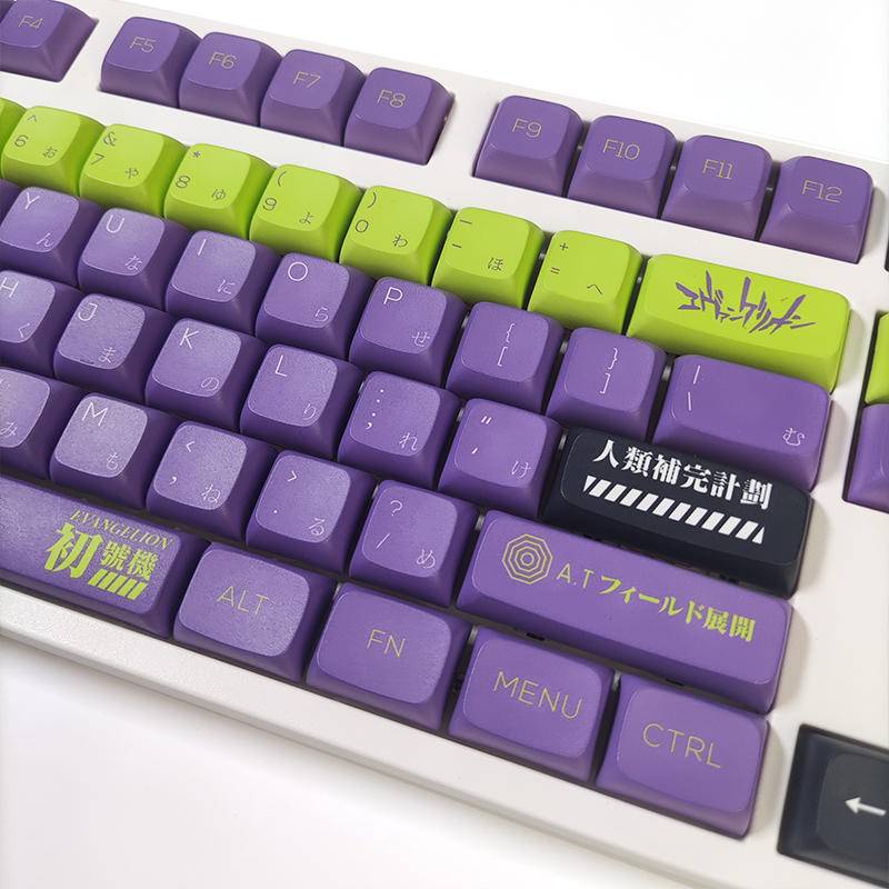 EVA 01 XDA Profile Keycap Set 120 Nút Bàn Phím Cơ EVA 01 XDA 1.75U Nhiều Màu Sắc