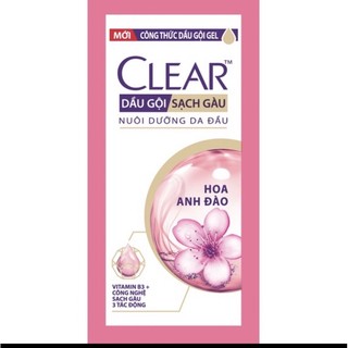 Dầu gội clear hoa anh đào dây 6g /12 gói