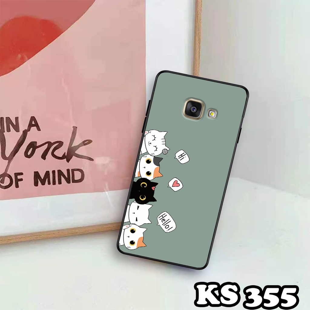 Ốp lưng Samsung A7 2016 - A5 2016 - A3 2016 - Ốp in hình Cat&amp;Bear đáng yêu - Chất liệu TPU siêu bền, bảo vệ máy