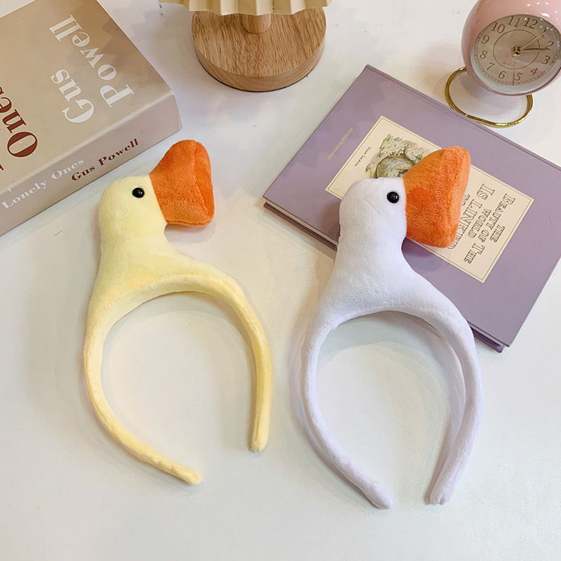 Bờm cài tóc hình vịt vàng mỏ cam dễ thương