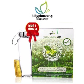 Cà phê xanh giảm cân mẫu mới - giá mới - tặng bình thủy tinh