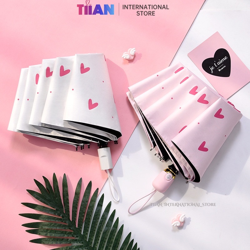 Dù Che Mưa Nắng Dạng Gập Đa Năng In Họa Tiết Hoạt Hình Dễ Thương Cho Bé Gái