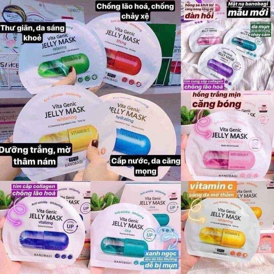 Mặt nạ Banobagi Vita Genic Jelly Mask Mẫu Mới và Cũ các loại